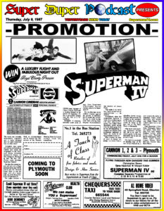 SUPERMAN IV-
July 9, 1987.
Caped Wonder Stuns City!