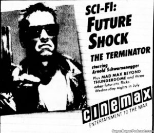 THE TERMINATOR- Television guide ad.
July 16, 1986.