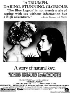 THE BLUE LAGOON- Newspaper ad.
July 14, 1980.