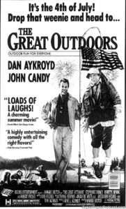 THE GREAT OUTDOORS- Newspaper ad.
July 4, 1988.