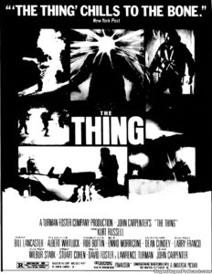 THE THING- Newspaper ad.
July 7, 1982.