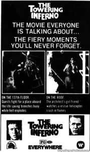 THE TOWERING INFERNO- Newspaper ad.
July 13, 1975.