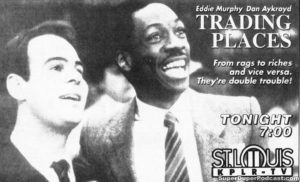 TRADING PLACES- Television guide ad.
July 14, 1992.