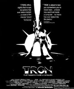 TRON- Newspaper ad.
July 9, 1982.