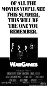 WARGAMES- Newspaper ad.
July 8, 1983.