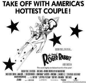 WHO FRAMED ROGGER RABBIT- Newspaper ad.
July 4, 1988.