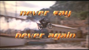 NEVER SAY NEVER AGAIN-
Theatrical trailer.
1983.