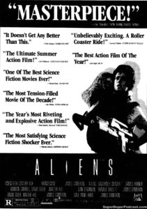 ALIENS- Newspaper ad.
August 1, 1986.