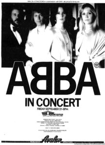 ABBA- Newspaper ad.
September 21, 1979.