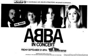 ABBA- Newspaper ad.
September 21, 1979.