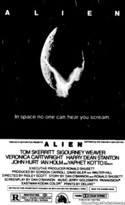 ALIEN- Newspaper ad.
September 10, 1979.