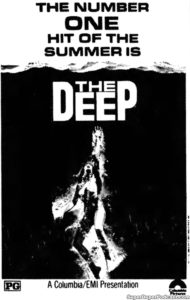 THE DEEP- Newspaper ad.
September 13, 1977.