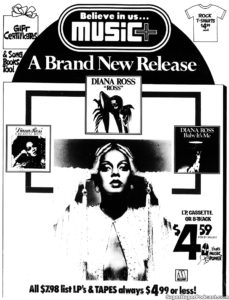 DIANA ROSS- Newspaper ad.
September 28, 1978.