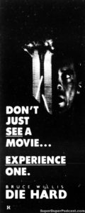 DIE HARD- Newspaper ad.
September 12, 1988.