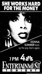 DONNA SUMMER- Television guide ad.
September 18, 1987.