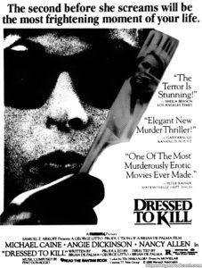 DRESSED TO KILL- Newspaper ad.
September 10, 1980.