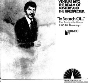 IN SEARCH OF- Television guide ad.
September 20, 1979.