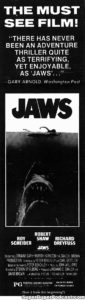 JAWS- Newspaper ad.
June 15, 1975.