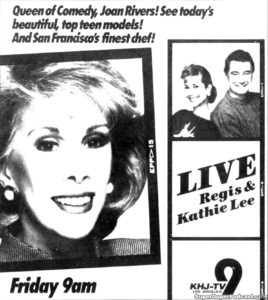 JOAN RIVERS- Television guide ad.
September 16, 1988.