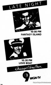 THE LOVE BOAT/FANTASY ISLAND- Television guide ad.
September 26, 1983.