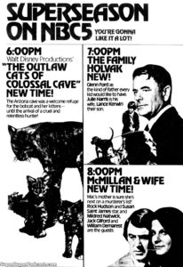 MCMILLAN AND WIFE- Television guide ad.
September 28, 1975.