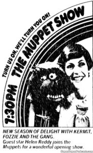 THE MUPPET SHOW- Television guide ad.
September 18, 1978.