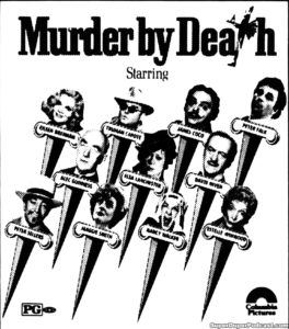 MURDER BY DEATH- Newspaper ad.
September 20, 1976.
