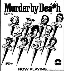 MURDER BY DEATH- Newspaper ad.
September 28, 1976.
