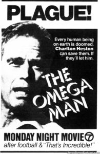 THE OMEGA MAN- Television guide ad.
September 15, 1980.