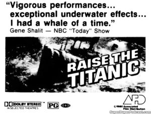 RAISE THE TITANIC- Newspaper ad.
September 29, 1980.