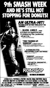 ROBOCOP- Newspaper ad.
September 17, 1987.