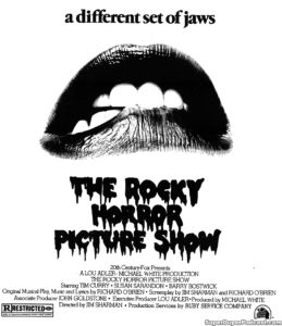 THE ROCKY HORROR PICTURE SHOW- Newspaper ad.
September 26, 1976.