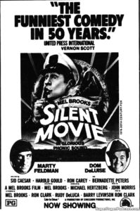 SILENT MOVIE- Newspaper ad.
September 10, 1976.