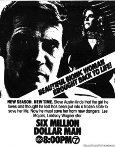 THE SIX MILLION DOLLAR MAN- Television guide ad.
September 14, 1975.