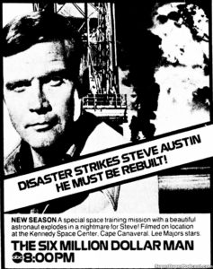 THE SIX MILLION DOLLAR MAN- Television guide ad.
September 25, 1977.