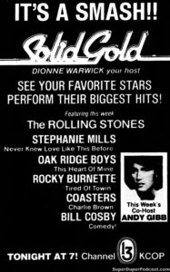 SOLID GOLD- Television guide ad.
September 28, 1980.