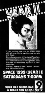 SPACE SPACE 1999- Television guide ad.
September 25, 1976.