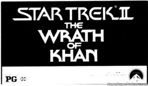 STAR TREK II THE WRATH OF KHAN- Newspaper ad.
May 30, 1982.