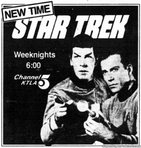 STAR TREK THE ORIGINAL SERIES- Television guide ad.
September 9, 1976.