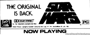 STAR WARS- Newspaper ad.
September 10, 1982.