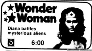 WONDER WOMAN/THE INCREDIBLE HULK- Television guide ad.
September 22, 1978.