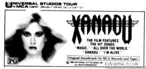 XANADU- Newspaper ad.
September 13, 1980.
