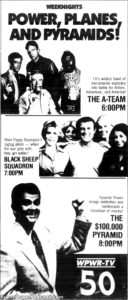 THE A TEAM- Television guide ad.
September 30, 1987.
