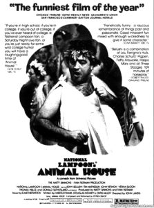 ANIMAL HOUSE- Television guide ad.
October 25, 1978.