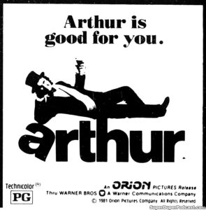 ARTHUR- Newspaper ad.
October 25, 1981.