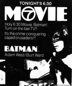 BATMAN- Television guide ad. October 24, 1973.