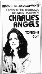 CHARLIE'S ANGELS- Television guide ad.
October 2, 1981.