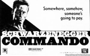 COMMANDO- Newspaper ad.
October 22, 1985.