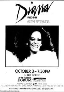 DIANA ROSS- Newspaper ad.
October 3, 1980.