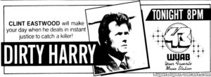 DIRTY HARRY-Television guide ad.
September 30, 1987.